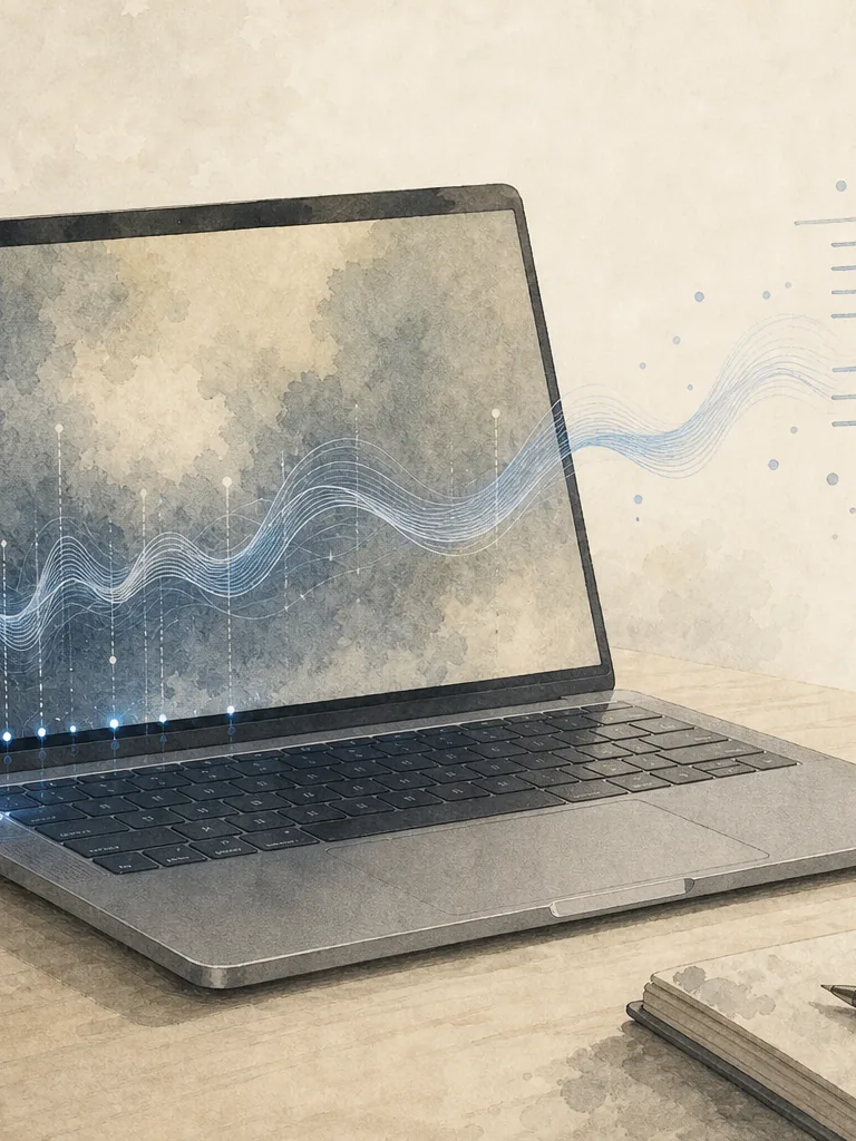 MacBook 上的声音波形变成一段干净文字
